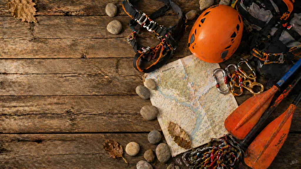 Adventure gear and a map